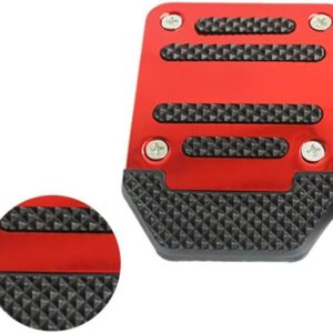 Capa de Pedal Universal Manual 3 Peças Alumínio Antiderrapante Esportiva Premium IZERACE PRO