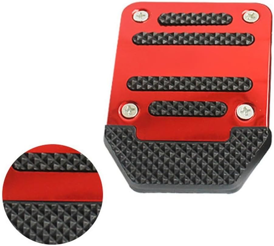 Capa de Pedal Universal Manual 3 Peças Alumínio Antiderrapante Esportiva Premium IZERACE PRO