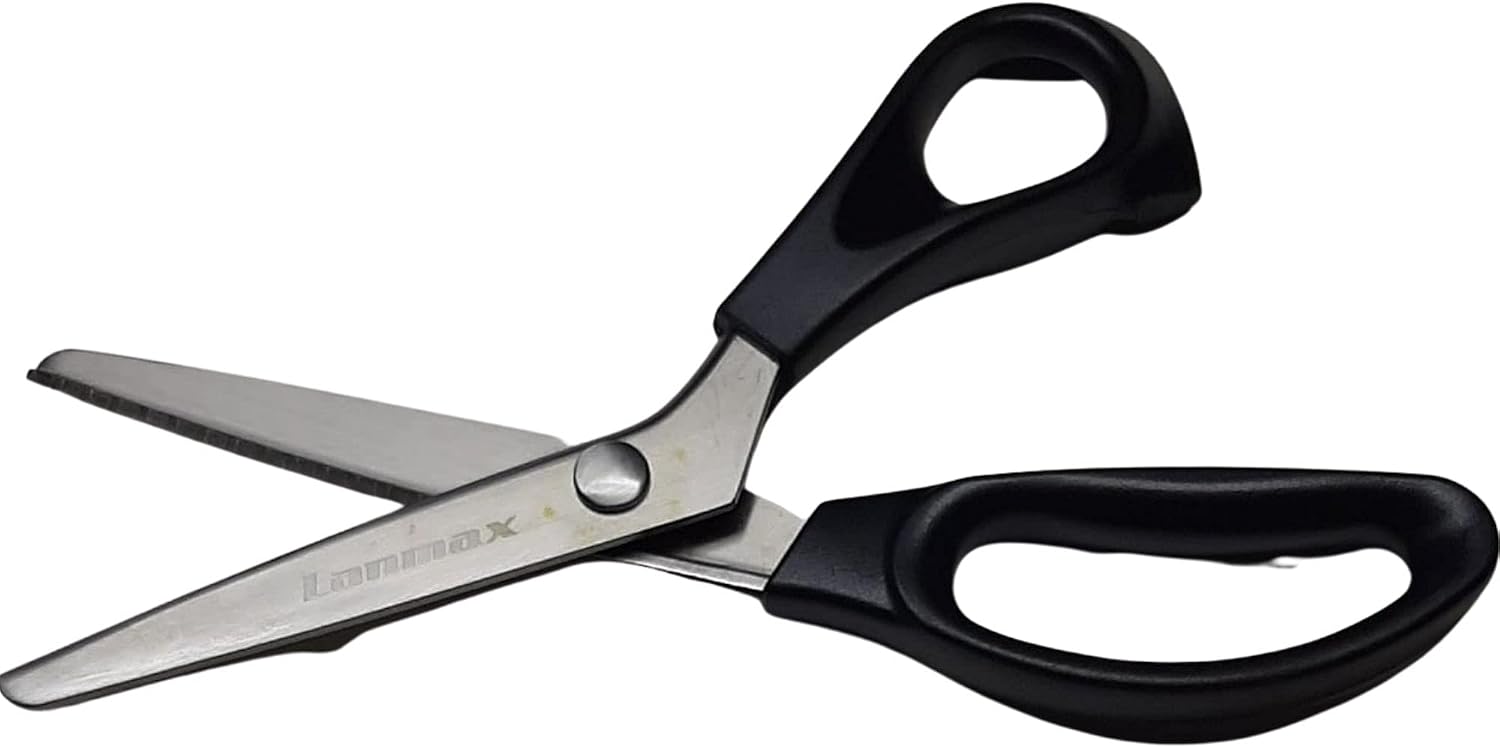 Tesoura de Picotar 23cm Profissional Zig Zag Aço Inox Robusta Para Artesanato Cortes Precisos IZECRAFT PRO