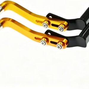 Pedal de Marcha Moto Ajustável Alumínio CNC Cromado Esportivo Premium IZEBOOST PRO