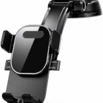 Suporte Veicular para Celular e GPS com Ventosa de Alta Sucção, Trava Automática, Antivibração e Ajuste de Ângulo para Painel ou Para-brisa IZEROAD FLEX