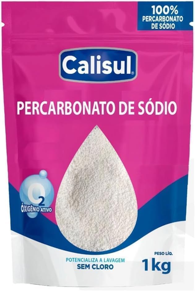 Percarbonato de Sódio 1 kg 100% Puro, Sem Cloro e Biodegradável, Tira Manchas para Roupas e Limpeza da Casa IZE CLEAN