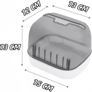 Suporte para Papel Higiênico de Parede com Caixa Organizadora, Instalação sem Furação, Compacto para Banheiro IZEHOME