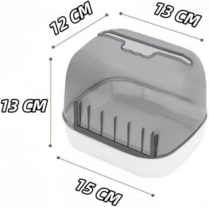Suporte para Papel Higiênico de Parede com Caixa Organizadora, Instalação sem Furação, Compacto para Banheiro IZEHOME