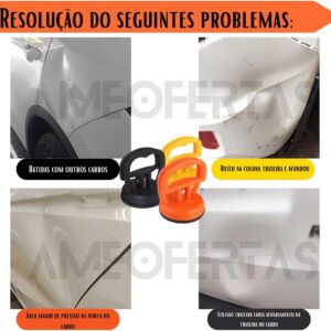 Ventosa Extratora de Amassados Portátil com Dupla Sucção e Alça Reforçada, sem Danos à Pintura para Carro, Moto e Caminhão IZECRAFT AUTO Ventosa Extratora de Amassados Portátil com Dupla Sucção e Alça Reforçada, sem Danos à Pintura para Carro, Moto e Caminhão IZECRAFT AUTO