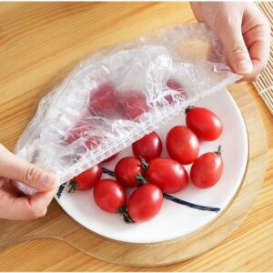Tampas Elásticas para Alimentos PE Grau Alimentício 300 Unidades Descartáveis Multiuso IZEFOOD MAX