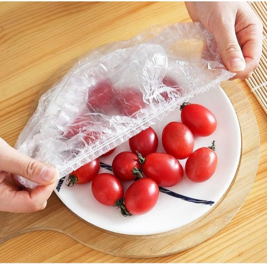 Tampas Elásticas para Alimentos PE Grau Alimentício 300 Unidades Descartáveis Multiuso IZEFOOD MAX