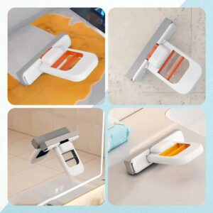 Mini Mop Absorvente Portátil PVA com Auto-Torção, 15 cm, para Pia, Vidros e Espelhos IZE CLEAN