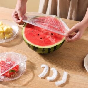 Tampas Elásticas para Alimentos PE Grau Alimentício 300 Unidades Descartáveis Multiuso IZEFOOD MAX