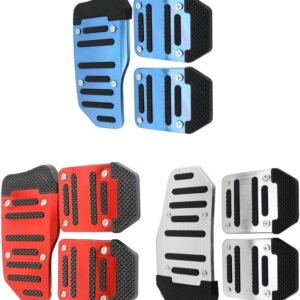 Capa de Pedal Universal Manual 3 Peças Alumínio Antiderrapante Esportiva Premium IZERACE PRO