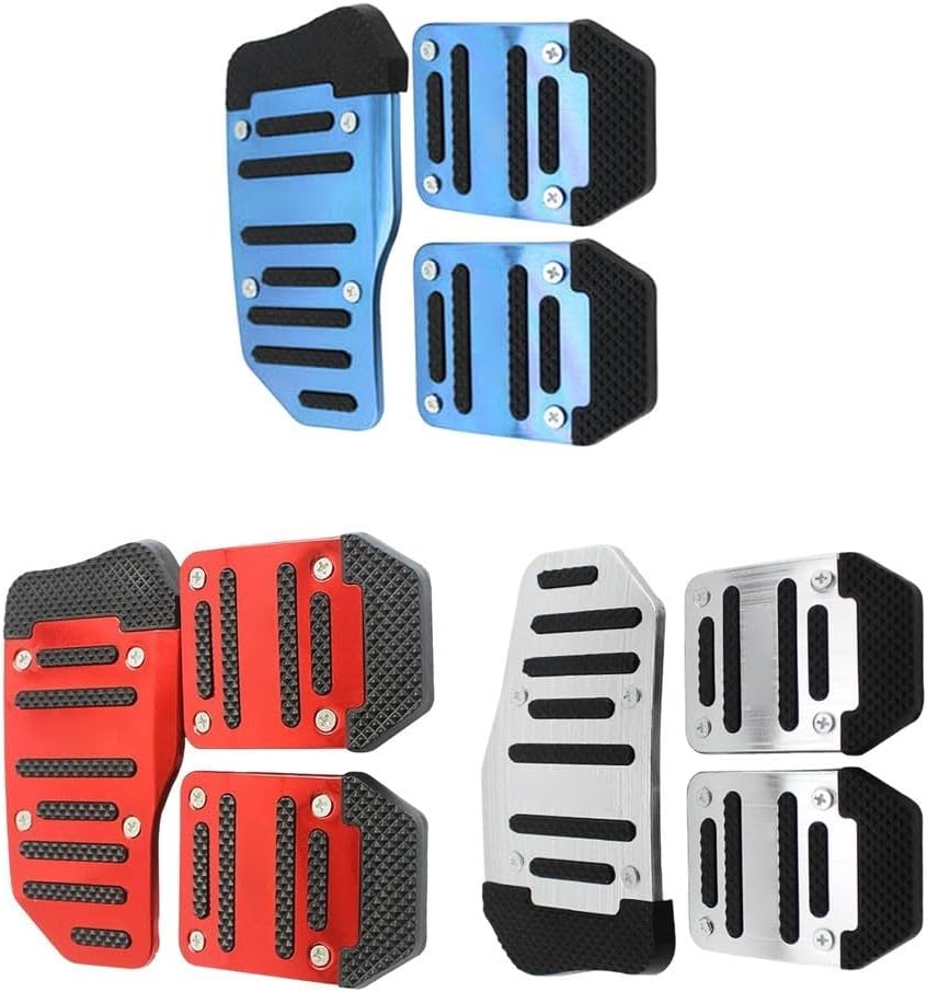 Capa de Pedal Universal Manual 3 Peças Alumínio Antiderrapante Esportiva Premium IZERACE PRO