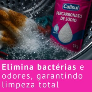 Percarbonato de Sódio 1 kg 100% Puro, Sem Cloro e Biodegradável, Tira Manchas para Roupas e Limpeza da Casa IZE CLEAN