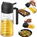 Pulverizador de Azeite 2 em 1 Vidro 470ml Preto Premium IZECOOK PRO