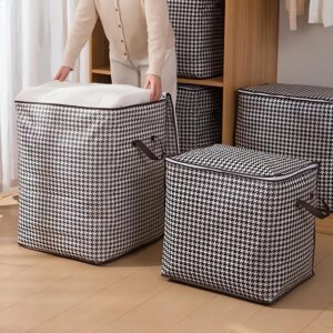 Bolsa de Armazenamento 180 L em TNT com Zíper e Alças para Roupas, Cobertores e Travesseiros IZEHOME Bolsa de Armazenamento 180 L em TNT com Zíper e Alças para Roupas, Cobertores e Travesseiros IZEHOME
