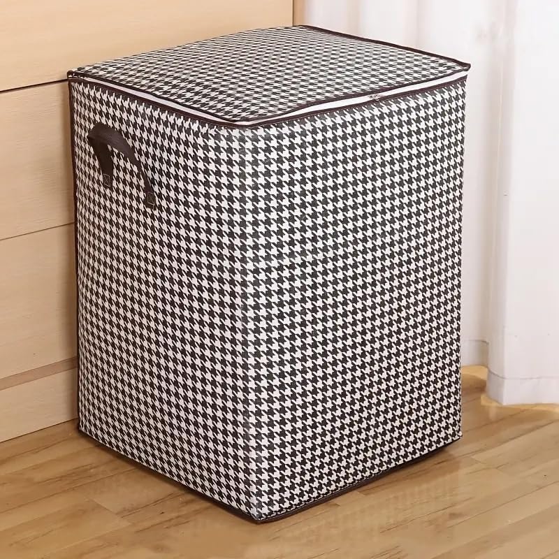 Bolsa de Armazenamento 180 L em TNT com Zíper e Alças para Roupas, Cobertores e Travesseiros IZEHOME IZESHOP Bolsa de armazenamento 180 litros IZEHOME para roupas, cobertores e travesseiros