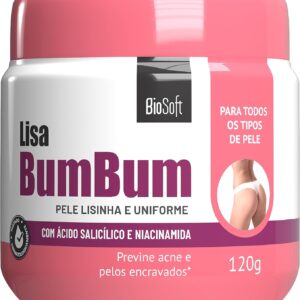 Creme Hidratante para Bumbum Bio Soft 120 g com Ácido Salicílico e Niacinamida, Renovação Celular e Hidratação IZECARE