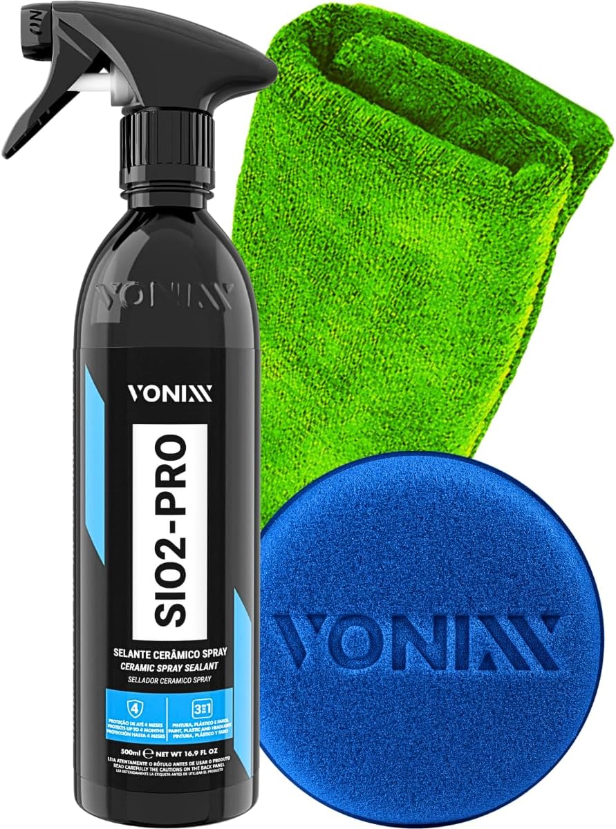 Manutenção Vitrificador SiO2-Pro 500ml Proteção Hidrorrepelente Toque Aveludado IZEGUARD PRO