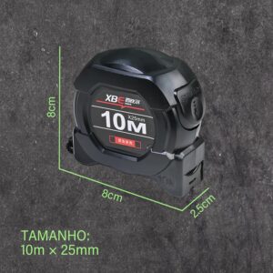 Fita Métrica Profissional 10m x 25mm Aço Carbono Trava Automática Fluorescente IZEPRO MAX Fita Métrica Profissional 10m x 25mm Aço Carbono Trava Automática Fluorescente IZEPRO MAX