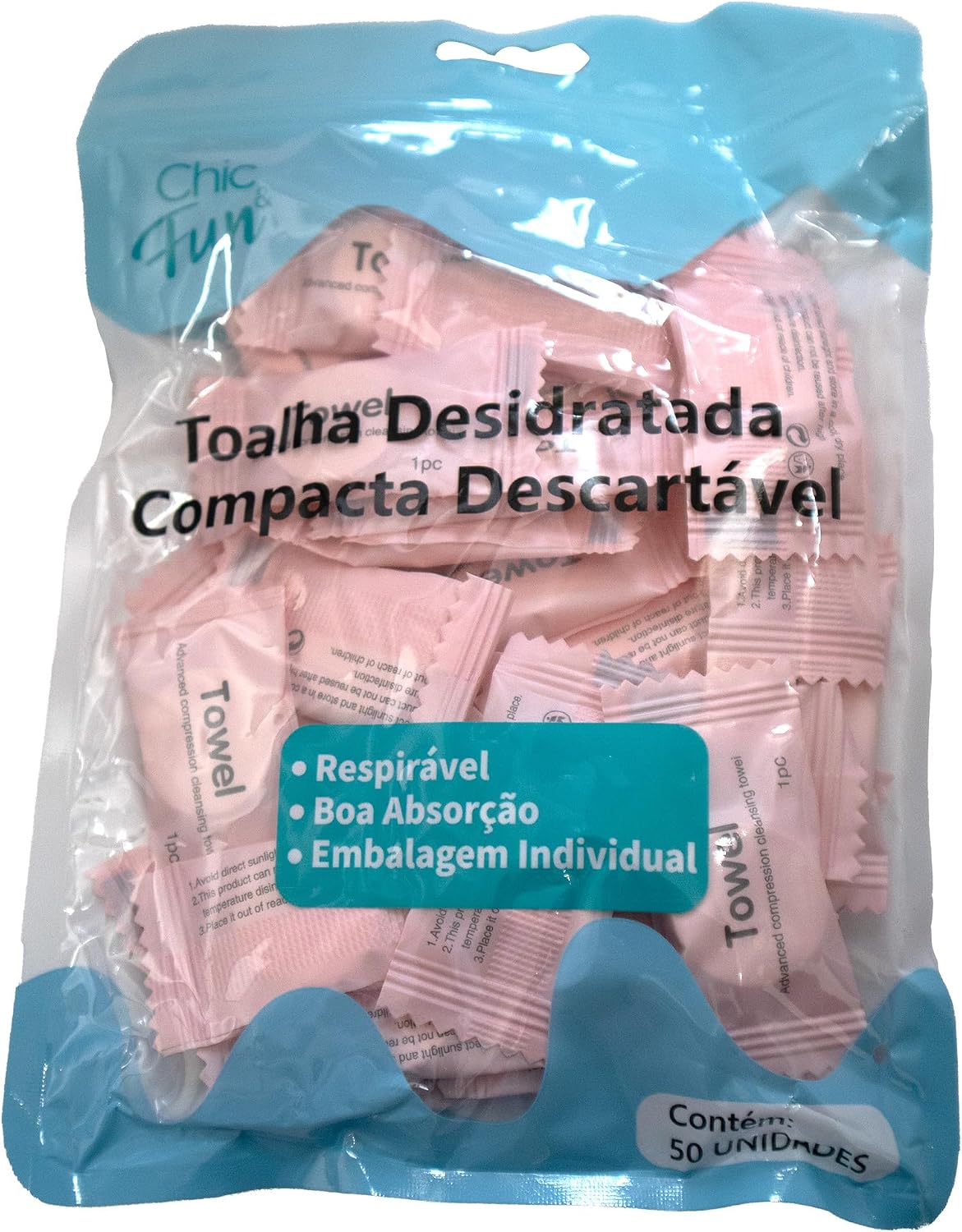 Toalha Descartável Desidratada 200 Unidades para Estética Premium IZECARE PRO