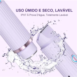 Depilador Elétrico Feminino 2 em 1 Recarregável USB, Portátil e Indolor para Corpo e Rosto, com Cabeça Dupla IZECARE IZESHOP