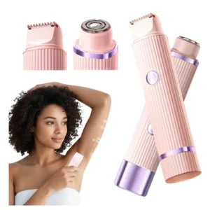 Depilador Elétrico Feminino 2 em 1 Recarregável USB, Portátil e Indolor para Corpo e Rosto, com Cabeça Dupla IZECARE IZESHOP