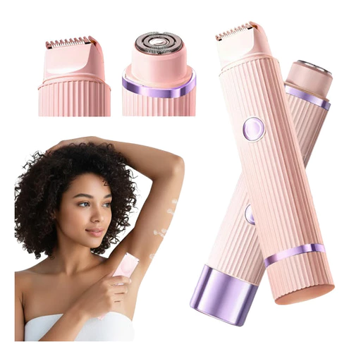 Depilador Elétrico Feminino 2 em 1 Recarregável USB, Portátil e Indolor para Corpo e Rosto, com Cabeça Dupla IZECARE IZESHOP