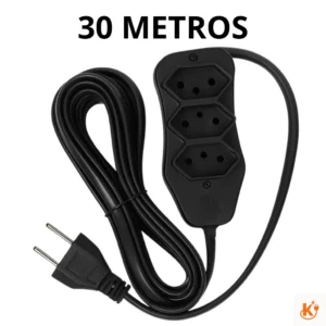 Extensão Elétrica Profissional 30m Cabo Reforçado 10A Bivolt 127/220V Alta Resistência IZEPOWER MAX IZESHOP