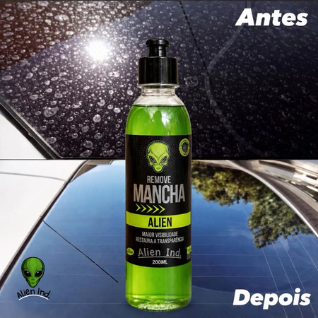 Limpador de Vidros Remove MANCHAS DE CHUVA Pára-brisa Alien Ind 200ml IZESHOP