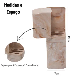Porta Escova Com Encaixe Adesivo Parede Premium IZEHYGIENE PRO IZESHOP Porta Escova Com Encaixe Adesivo Parede Premium IZEHYGIENE PRO IZESHOP