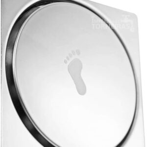 Ralo Click Quadrado em Inox 10 x 10 cm, Sistema Abre e Fecha ao Pisar, Vedação Contra Mau Cheiro e Entrada de Animais IZEHOME CLEAN Ralo Click Quadrado em Inox 10 x 10 cm, Sistema Abre e Fecha ao Pisar, Vedação Contra Mau Cheiro e Entrada de Animais IZEHOME CLEAN