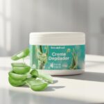 Creme Depilatório Botica Brasil com Aloe Vera 250 g, Ação em até 15 Minutos, Dermatologicamente Testado para Pernas e Axilas