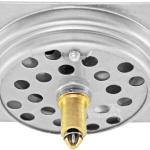 Ralo Click Quadrado em Inox 10 x 10 cm, Sistema Abre e Fecha ao Pisar, Vedação Contra Mau Cheiro e Entrada de Animais IZEHOME CLEAN Ralo Click Quadrado em Inox 10 x 10 cm, Sistema Abre e Fecha ao Pisar, Vedação Contra Mau Cheiro e Entrada de Animais IZEHOME CLEAN