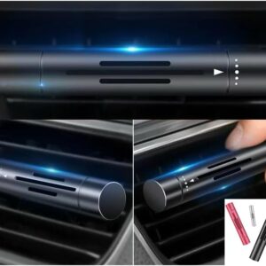 Aromatizador Automotivo com Clipe Ajustável em Alumínio, 5 Essências, Instalação Rápida para Carro e Casa IZE FRESH