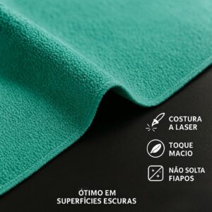 Kit 5 Panos de Chão Microfibra 70 x 60 cm com Furo para Rodo, Alta Absorção, Selagem a Laser IZE CLEAN Kit 5 Panos de Chão Microfibra 70 x 60 cm com Furo para Rodo, Alta Absorção, Selagem a Laser IZE CLEAN