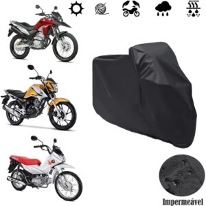 Capa para Moto Impermeável Forrada em Couro, Proteção UV, Sol e Chuva, Tamanho G IZE PROTECT Capa para Moto Impermeável Forrada em Couro, Proteção UV, Sol e Chuva, Tamanho G IZE PROTECT