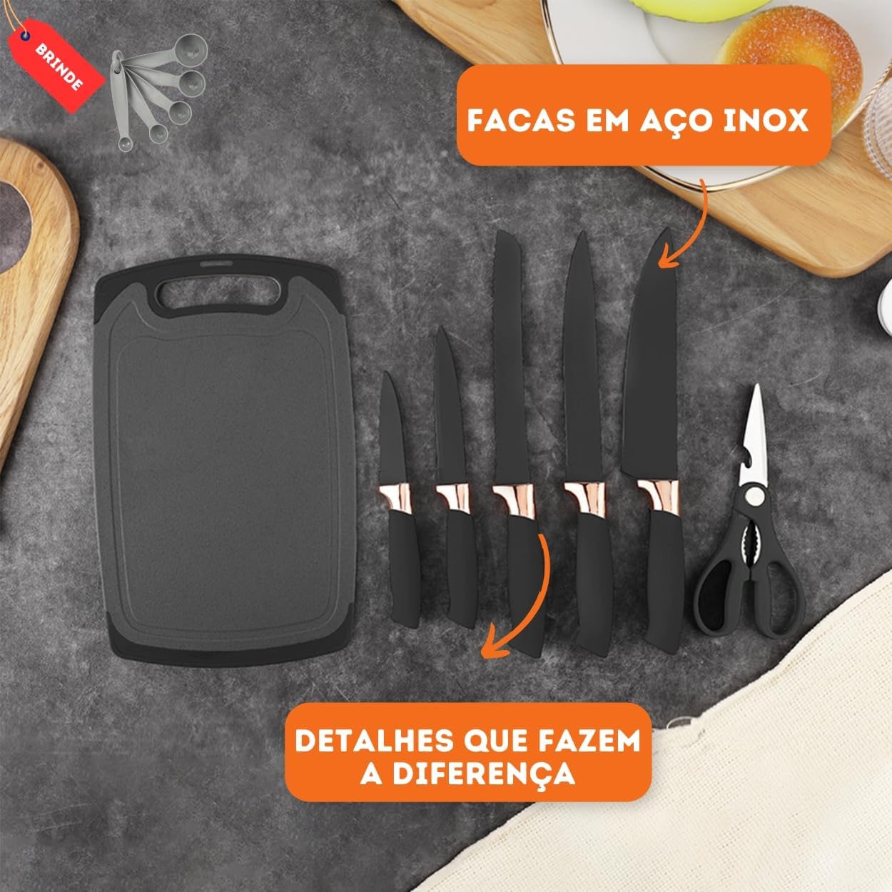 Kit 19 Utensílios de Cozinha em Silicone Preto com Cabo de Madeira, Flexíveis, Resistentes ao Calor e Seguros para Panelas IZECOOK
