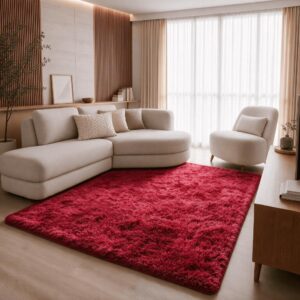 Tapete Felpudo Retangular 2,00 x 1,40 m Macio Cinza para Sala e Quarto IZEHOME COMFORT Tapete Felpudo Retangular 2,00 x 1,40 m Macio Cinza para Sala e Quarto IZEHOME COMFORT