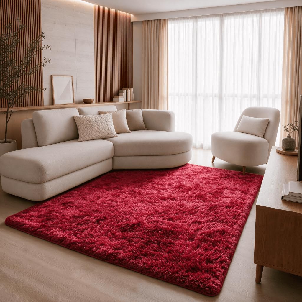 Tapete Felpudo Retangular 2,00 x 1,40 m Macio Cinza para Sala e Quarto IZEHOME COMFORT IZESHOP Tapete felpudo cinza para ambientes internos com visual aconchegante e moderno