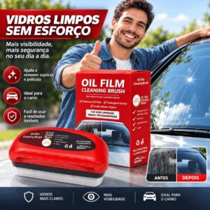 Escova Limpadora de Película de Óleo para Vidros 120 ml com Aplicador e Esponja, Remove Oleosidade e Manchas de Água IZEGLASS CLEAN Escova Limpadora de Película de Óleo para Vidros 120 ml com Aplicador e Esponja, Remove Oleosidade e Manchas de Água IZEGLASS CLEAN