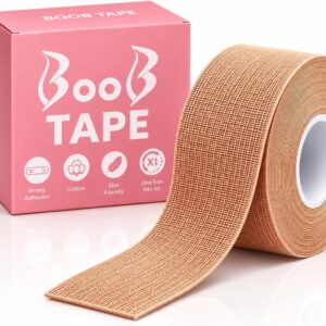 Fita Levanta Seios Adesiva Push Up Hipoalergênica à Prova d’Água, 5 cm x 5 m, para Decotes e Roupas Sem Alça IZECARE