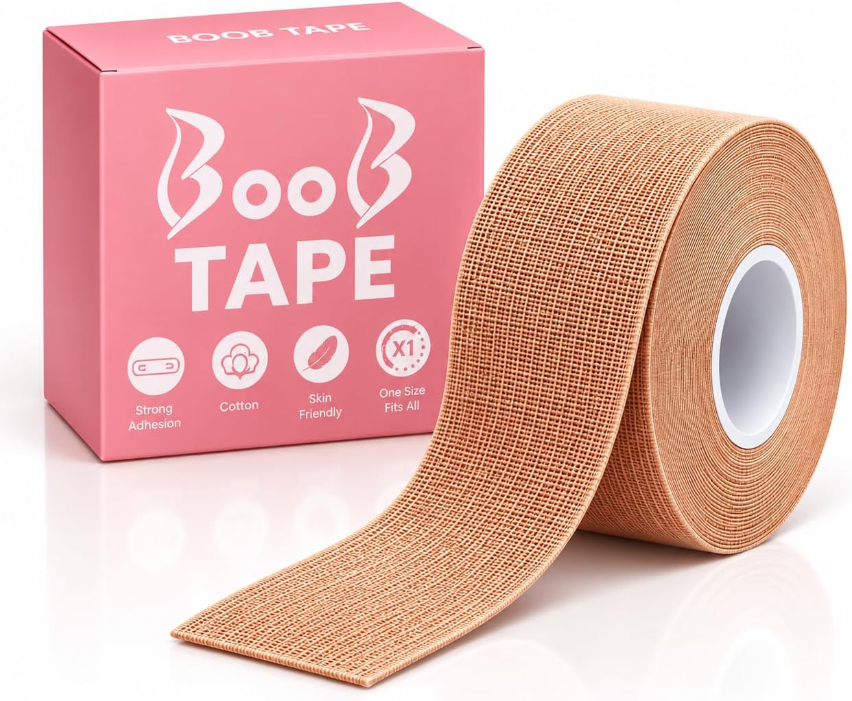 Fita Levanta Seios Adesiva Push Up Hipoalergênica à Prova d’Água, 5 cm x 5 m, para Decotes e Roupas Sem Alça IZECARE